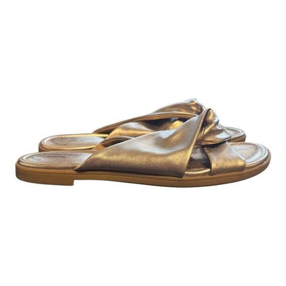 🟠Clarks Collection Metallic Slip-On Sandals – Size 8/8.5 - Picture 7 of 8